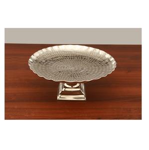 จานเสิร์ฟน๊อตสลัดผลไม้โลหะทันสมัยจาน PC ผิวผสมแบบทุบสำหรับทุกวันห้องครัวงานแต่งงาน - Product Image 4