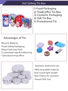 Custom Printed Luxurious Round <b>Tin</b> Container with Screw Cap for Loose Powder Cosmetic Supplement <b>Storage</b> - Product Image 3