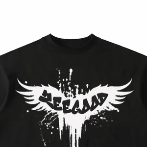 Fabricación de ropa para hombre, camisetas bordadas con estampado de gran tamaño, ropa de verano de manga corta, venta al por mayor, el mejor Color sólido con cuello redondo para hombre - Product Image 3