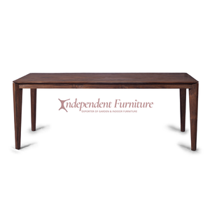 Juegos de comedor al aire libre marrón rústico de madera de teca maciza para Cafetería Restaurante Jardín de playa al aire libre - Product Image 1