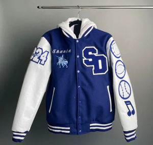 Veste universitaire la plus vendue veste de baseball Letterman veste corps en laine et manches en cuir veste de basket-ball unisexe de qualité supérieure - Product Image 3