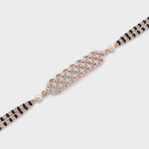 Pulsera para Mujer Aurelia Bloom Mangal Sutra Vintage con Diamantes y Baño de Rodio en Oro Amarillo/Blanco y Oro Rosa de 14 Quilates - Product Image 4