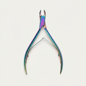 <b>Cuticle</b> Nippers Nail <b>Cutter</b> Plier Titanium Rainbow Coated Stainless Steel Manicure Pedicure Tool Nail Care tools - Product Image 1