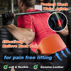 Cinturón de levantamiento de pesas de cuero para hombres de precio barato de alta calidad 2023 nuevo diseño mejor venta cinturones de cuero de levantamiento de pesas Unisex - Product Image 4