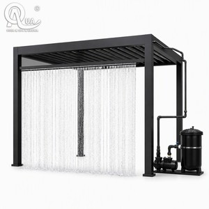 Fontaine murale d'extérieur Water Crown en acier inoxydable avec LED programmables pour pergola, hôtel, centre commercial, place publique, complexe hôtelier - Vente en gros - Product Image 5
