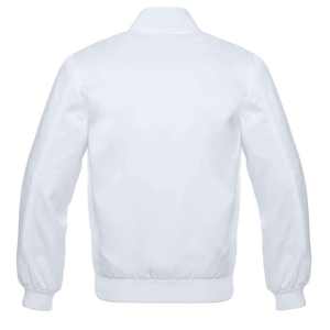 Blouson aviateur de style collège personnalisable broderie toile col montant logo avant vente en gros - Product Image 6