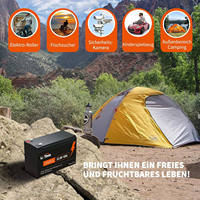 Batterie lithium-ion LiFePO4 12V 6Ah à décharge profonde, rechargeable, avec BMS intégré pour alimentation de secours UPS et détecteur de poissons