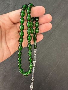 OUTIL DE PRIÈRE LUKS RÉSINE TASBIH Perle de Prière Ambre Misbaha 33 Perles Homme Musulman Chapelet Mastkhan Islamique Eid Cadeau Tasbeeh Tesbih - Product Image 3
