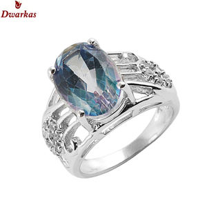 Fabricant de bijoux en gros les plus vendus, bagues personnalisées de marque pour femmes et hommes en argent sterling 925 avec pierres précieuses en quartz. - Product Image 2