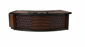 โต๊ะทำงานผู้บริหารทันสมัย ทำจากไม้ MDF ตกแต่งด้วยหนัง โต๊ะทำงานขนาดใหญ่ สำหรับผู้จัดการ ใช้ในสำนักงานเชิงพาณิชย์ - Product Image 3