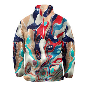 Veste en duvet pour femme personnalisée par sublimation, coupe-vent, avec impression de logo personnalisée de haute qualité, veste gonflée pour homme - Product Image 4