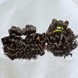 Vendedores de cabello Virgen al por mayor Paquetes de cabello humano crudo alineados con cutícula 9A Grado Doble trama Temple Cabello indio - Product Image 2