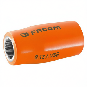 Llaves de Tubo Aisladas Facom Serie VSE de 12 Puntas y 1/2'' de 1000 Voltios - Herramienta de Alto Voltaje - Product Image 3