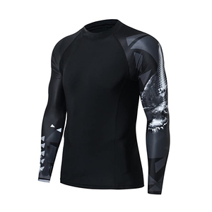 Herren Fitness Rash guard Custom Training Wear Rash Gauds Benutzer definierte sublimierte gedruckte Rash Guard Kompression Mma Rash Guard - Product Image 6