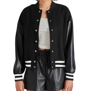 Nouveauté 2026 – Vestes universitaires personnalisées grande taille pour hommes, vente en gros, vestes universitaires unies pour l'hiver, broderie - Product Image 5