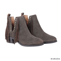 Bottes de cow-boy occidentales en cuir de vachette faites à la main pour femmes semelle intérieure en PVC de style d'été en cuir véritable fabriquée en Inde