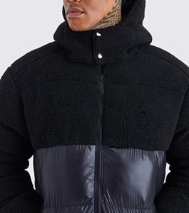 High Street Plus Size Transpirable Winter Bubble Man Jacket Logotipo personalizado Acolchado cálido para exteriores con Logo Bubble Jacket para hombre - Product Image 2