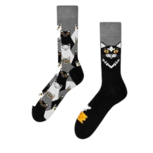 Calcetines deportivos Unisex de algodón con estampado de alta calidad informal, novedad, diseño de rayas felices, coloridos, inspirados en Anime para hombres y mujeres - Product Image 3