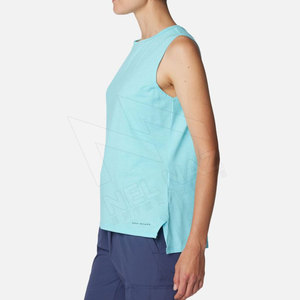 เสื้อกล้ามผู้หญิงสีทึบระบายอากาศได้ดีขนาดใหญ่พิเศษสไตล์ล่าสุด - Product Image 4