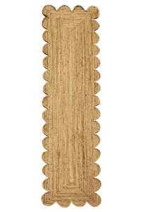 Corredor de yute trenzado estilo bohemio natural, decoración de comedor rústica ecológica - Product Image 3