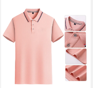 T-Shirt polo en coton de haute qualité pour hommes Bangladesh brodé motif solide Long Anti-rides pour l'été automne manches courtes - Product Image 2