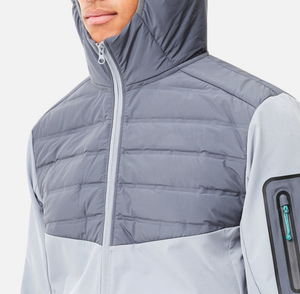 Survêtements décontractés à capuche de haute qualité pour hommes, personnalisables, vêtements d'hiver avec tissu coupe-vent respirant 100% coton/polyester - Product Image 5