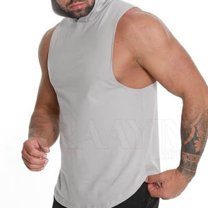 High Quality Logo Custom tank Tops <b>Sleeveless</b> <b>Hoodie</b> for Men Heavy Weight 380gsm Gym <b>Hoodie</b> for Men - Product Image 4
