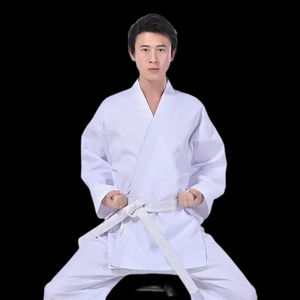 ชุดคาราเต้ลายทแยงผ้าโพลีเอสเตอร์/ ผ้าฝ้ายคุณภาพสูงสำหรับเด็กผู้ใหญ่โลโก้ตามสั่งชุดศิลปะการต่อสู้ - Product Image 5