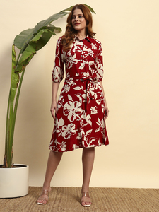 ชุดนอนคลุมท้องผ้าฝ้ายแท้ 100% แขนสั้น ความยาวเต็มตัว ผ้าระบายอากาศ ลายดอกไม้ที่คอ ดีไซน์หรูหราสำหรับฤดูร้อน - Product Image 3