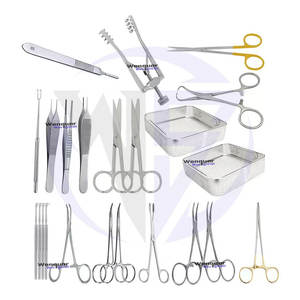 Lot de 23 Instruments de chirurgie générale pédiatrique coupés Ciseaux d'opération Mini pince à pansement Adson la plus vendue - Product Image 1