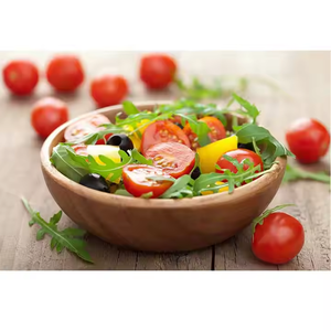 Bol en bois de forme Bol en bois naturel peint à la main pour ustensiles de cuisine Bols en bois par l'artisanat du croissant - Product Image 5