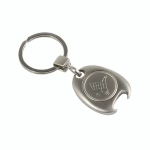Portachiavi in Metallo Personalizzato con Token per Trolley, Gadget su Misura - Product Image 1