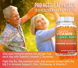 Groothandel Vitamine Gummy Supplement Vitamine C Gummies Kauwbare Multivitamine Met Zink Voor Immuunsysteem Booster Sinaasappelsmaak - Product Image 4