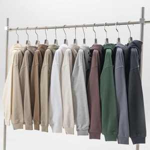 Alta calidad 445 GSM Unisex de gran tamaño francés Terry Puff estilo recortado con capucha personalizado impreso bordado pulóver DDP envío - Product Image 3