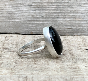 แหวนโอนิกซ์สีดำธรรมชาติ925แหวนพลอยเงินสเตอร์ลิงเครื่องประดับหินโอนิกซ์เครื่องประดับแฟชั่นผู้หญิงแหวนเครื่องประดับ ONYX - Product Image 3