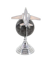 Globe terrestre décoratif en laiton et aluminium, best-seller, rotatif, éclairé, à détection tactile, design moderne fait main, pour la maison et le bureau