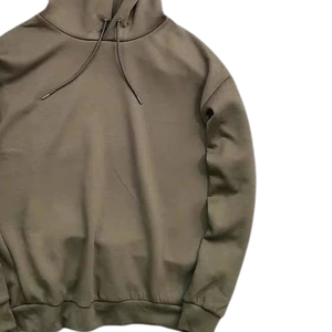 Sudaderas con capucha lisas de cuero de alta calidad para hombre con logotipo propio personalizado 2025 100% algodón 100% poliéster estampado pulóver Sudadera con capucha Lisa para hombre - Product Image 3