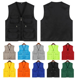 Chaleco de Lona Casual Impermeable de Talla Grande con Múltiples Bolsillos y Logotipo Personalizado para Primavera, Venta al Por Mayor - Product Image 2