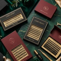 Juegos de Extensiones de Pestañas Reutilizables Wispy Volume para Marcas de Belleza, Clusters de Pestañas Personalizados, Marca Privada