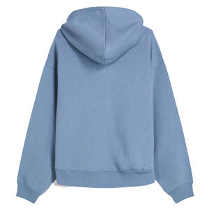 Sweat à capuche décontracté épais et surdimensionné à épaules tombantes avec logo personnalisé uni pour hommes Pull Streetwear pour femmes Sweat-shirt décontracté lourd - Product Image 2