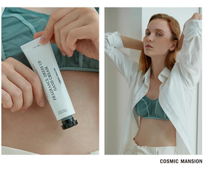 Crema de manos orgánica marca coreana CosmicMansion, loción hidratante de lino y almizcle con vitamina C e ingredientes herbales, suministro Mini OEM - Product Image 5