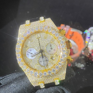 Montre automatique de luxe VVS1 Diamond & Hip-Hop Moissanite Cadran en cristal Bracelet en acier inoxydable - Product Image 5