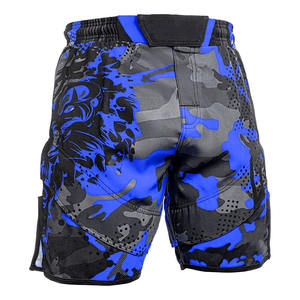 Short de combat MMA extensible dans 4 sens personnalisable de qualité supérieure Vêtements de sport durables en polyester spandex respirant pour adultes dans les arts martiaux - Product Image 1