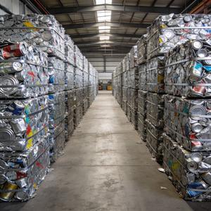 Chatarra de Aluminio UBC para Reciclaje, Alta Pureza, Latas de Bebidas Usadas, en Pacas Comprimidas Listas para Exportación - Product Image 1