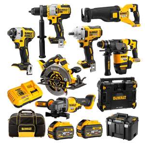DCZ899X2T-XE 18V/54V 9.0Ah FlexVolt XR Li-Ion 8pc Combo <b>Kit</b> Cordless Drill Industrial DIY Impact OEM Customizable 3-Year - Product Image 1
