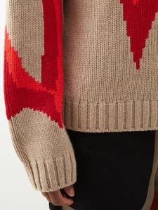 Senior Custom 100% Cotton Jacquard <b>Sweater</b> for Men Hooded <b>Knitted</b> Pullover with Print Pattern Winter <b>Loose</b> Fit Knitwear - Product Image 2