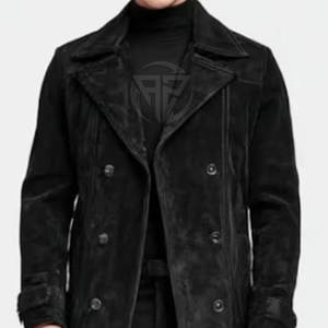 Gabardina de Hombre de Alta Calidad, Cuero de Gamuza, Corte Elegante, Tacto Suave, Exterior Liso, Interior Cómodo, Ecológica - Product Image 5