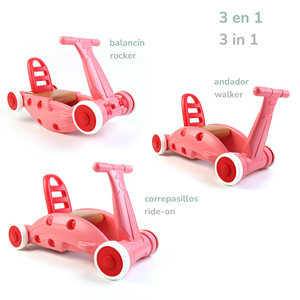 ROBINCOOL Andador Convertible 3 en 1, Silla Mecedora y Correpasillos para Niños, 63 x 32 x 38 cm - Product Image 3