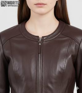 Mode féminine veste pour femmes à vendre en gros femmes automne printemps vêtements surdimensionné tenue décontracté personnalisé veste en cuir dames - Product Image 6