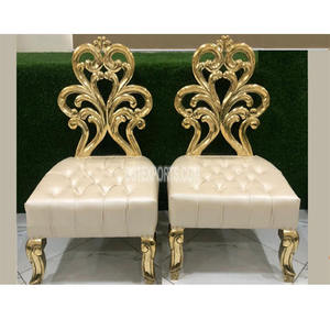 Sillas Mandap de boda de diseñador real para bodas indias tradicionales sillas Vedi portátiles modernas últimas sillas indias tradicionales - Product Image 1